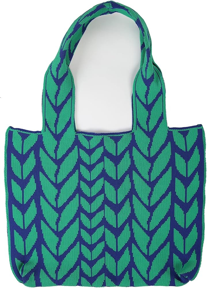knitted Aesthetic Bag for Women Beach Hobo Bag Casual Aesthetic tote bag Aesthetic Tote Bag,Boho Sty | Amazon (US)