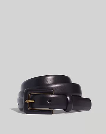 Pebbled Leather Covered Buckle Belt | Madewell