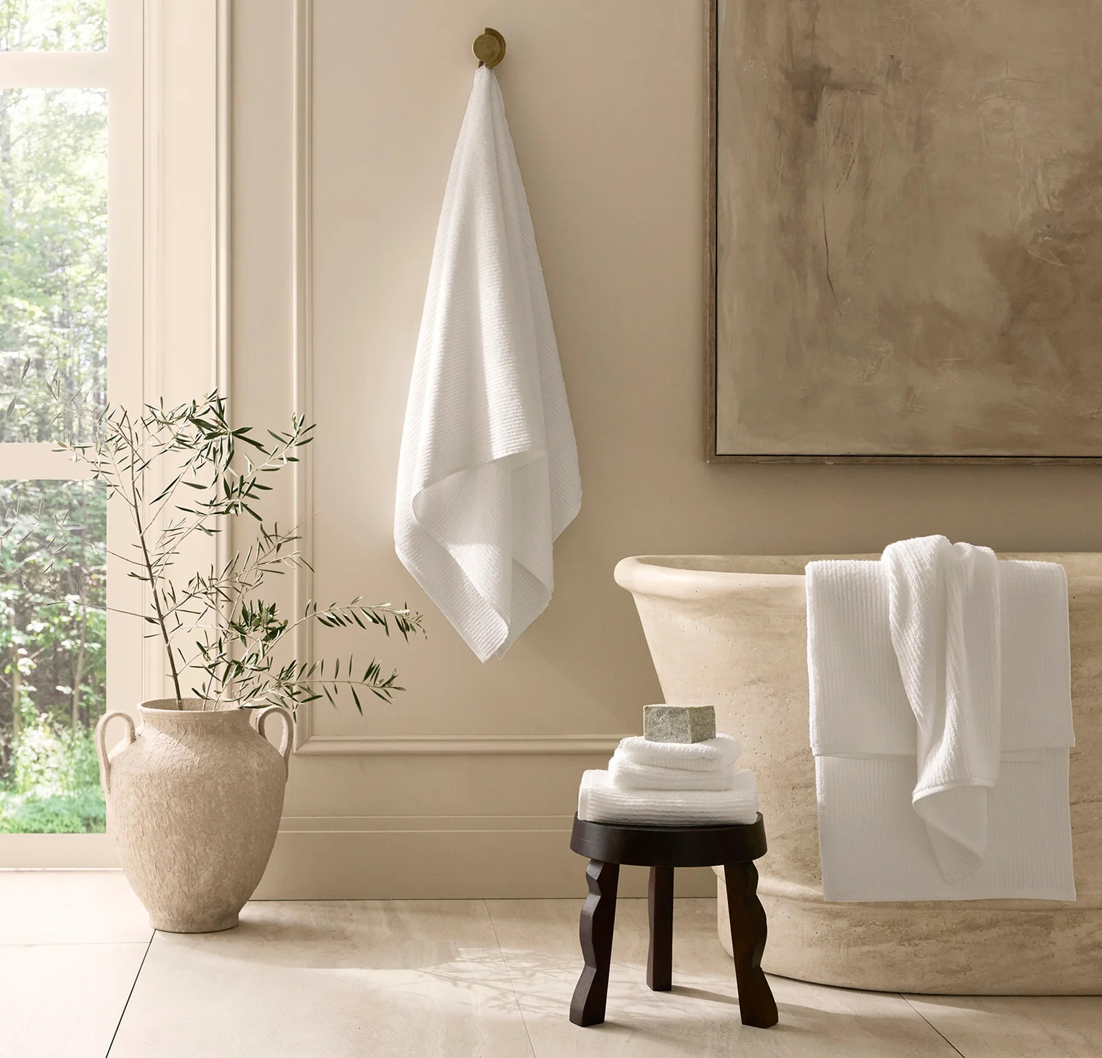 Turkish Ribbed Bath Towel Set | Boll & Branch