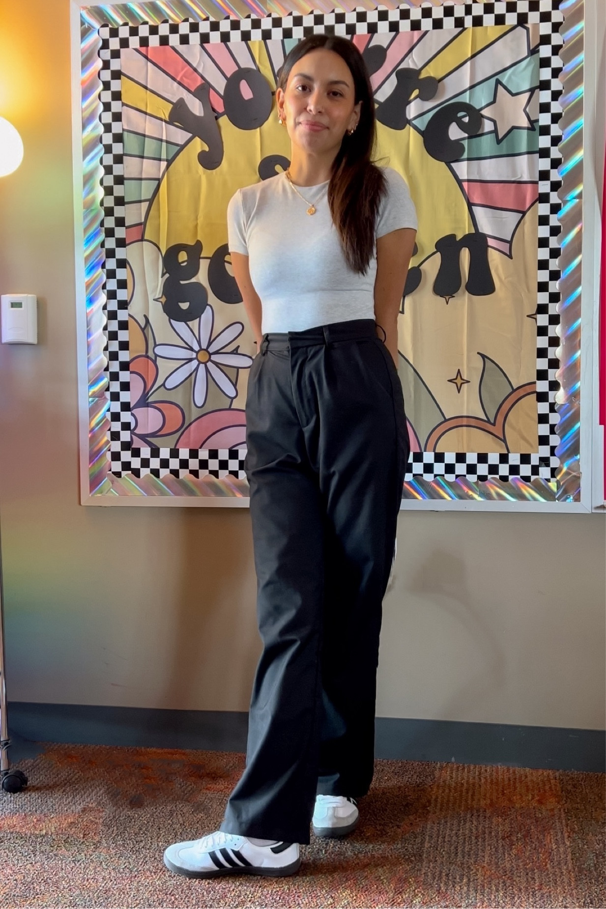 Parent teacher conference outfit 
Fall shoes • sambas 

#LTKstyletip #LTKshoecrush #LTKfindsunder100