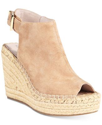 Women's Olivia Espadrille Peep-Toe Wedges | Macys (US)