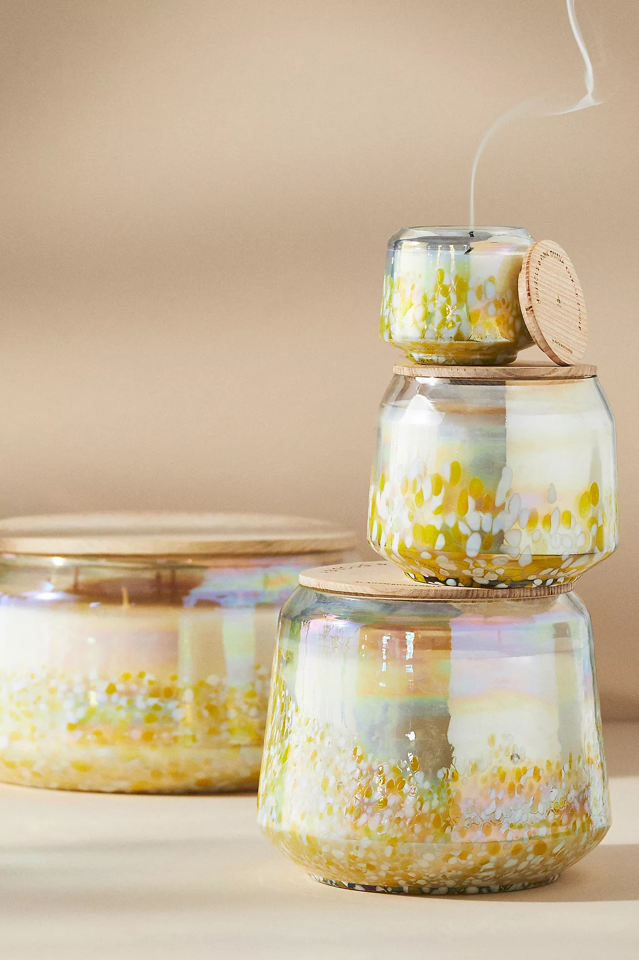 By Anthropologie Fresh Hibiscus & Pink Guava Glass Jar Candle | Anthropologie (US)