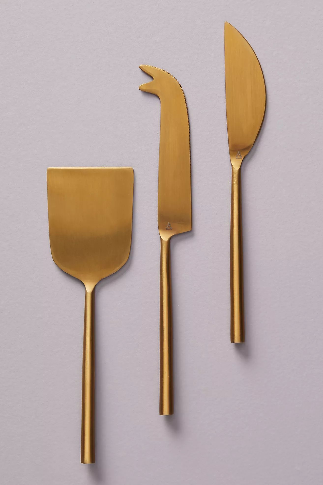 Streamlined Cheese Knives, Set of 3 | Anthropologie (US)