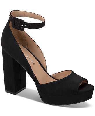 Sun + Stone Women's Reemaa Peep Toe Block Heel Platform Sandals, Created for Macy's - Macy's | Macy's