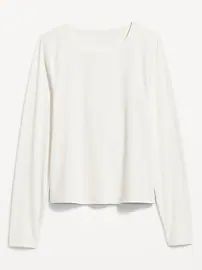 Fitted Long-Sleeve T-Shirt for Women | Old Navy (US)