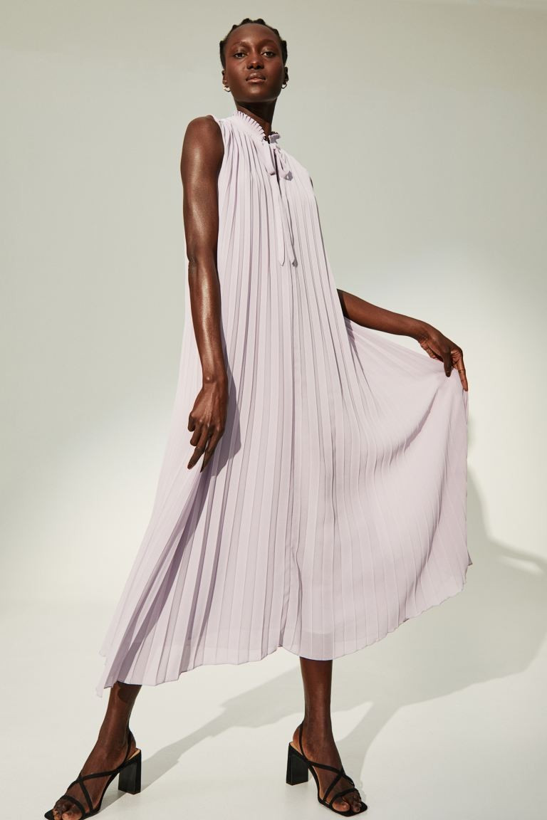 Tie-detail Pleated Dress | H&M (US + CA)