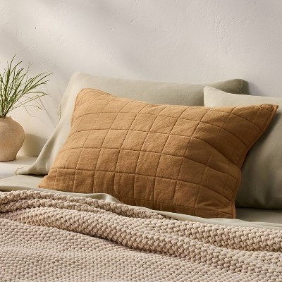 Heavyweight Linen Blend Quilt Pillow Sham - Casaluna™ | Target