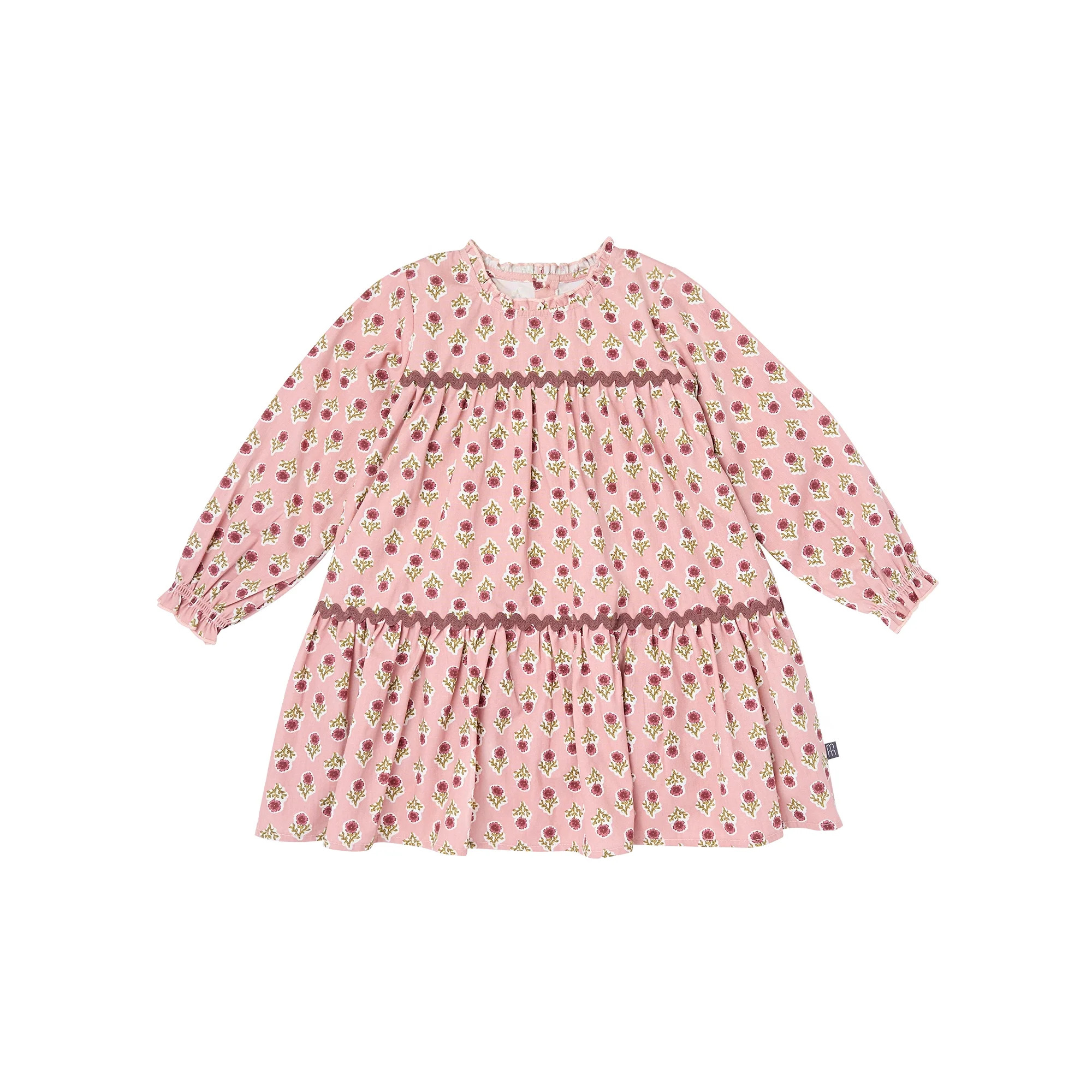 Modern Moments by Gerber Toddler Girl Tiered Dress with Ric Rac, Sizes 12M-5T | Walmart (US)