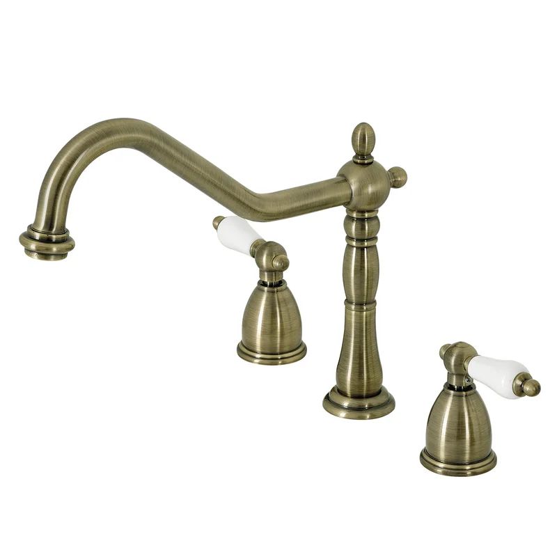 KB1793PLLS Heritage Double Handle Kitchen Faucet with Optional Side Spray | Wayfair North America
