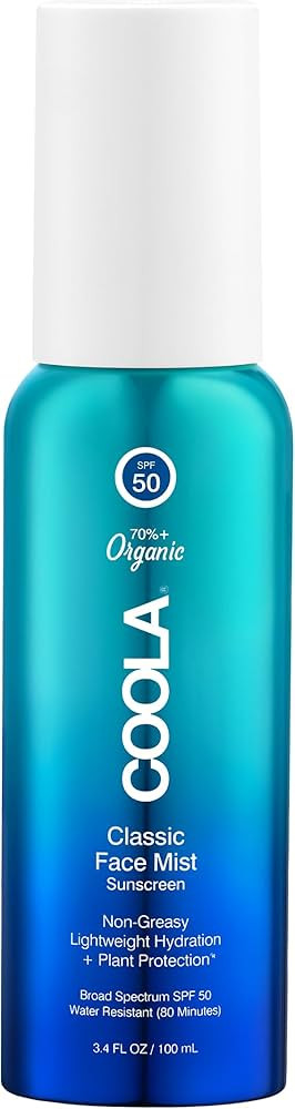 COOLA Organic Sunscreen SPF 50 Sunblock Face Mist, Dermatologist Tested Skin Care for Daily Prote... | Amazon (US)