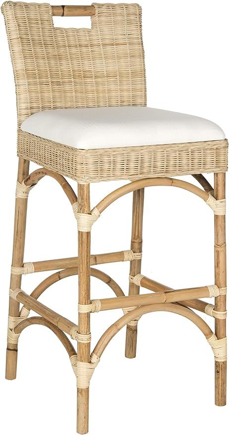 Safavieh Home Collection Fremont Natural Barstool | Amazon (US)