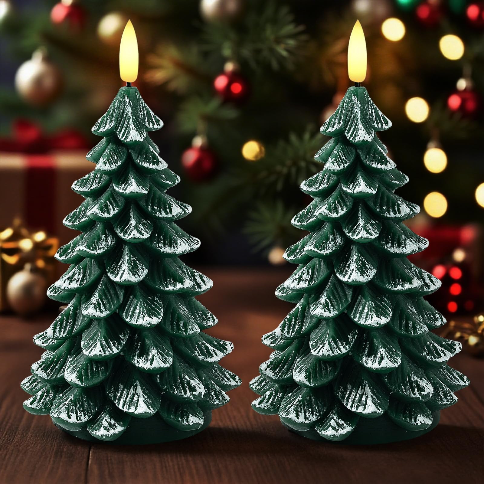 Christmas Decorations Indoor, Christmas Decor - Christmas Tree Candles Battery Operated, Flameles... | Amazon (US)