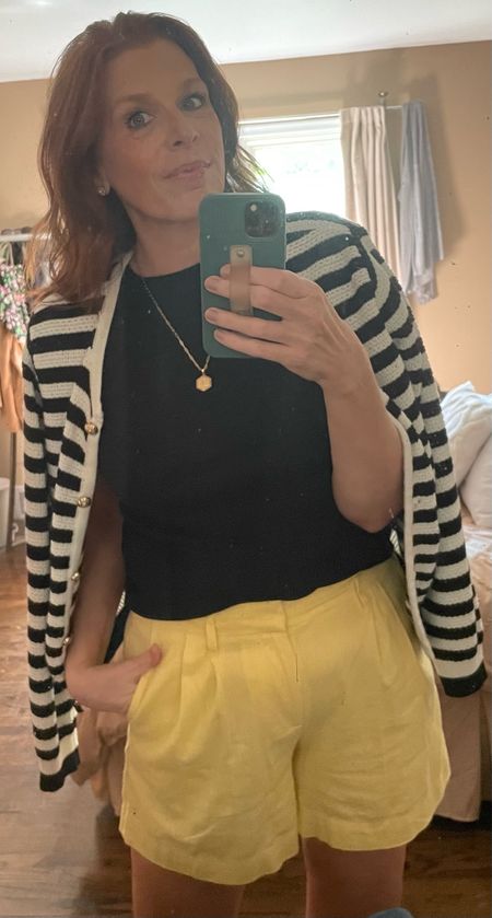 Target yellow shorts on found on clearance! Yellow is my favorite color and I was delighted to find these. Amazon cardigan has an extra coupon off!!

Target Style
Amazon Fashion
Summer outfit

#LTKsalealert #LTKfindsunder50 #LTKstyletip