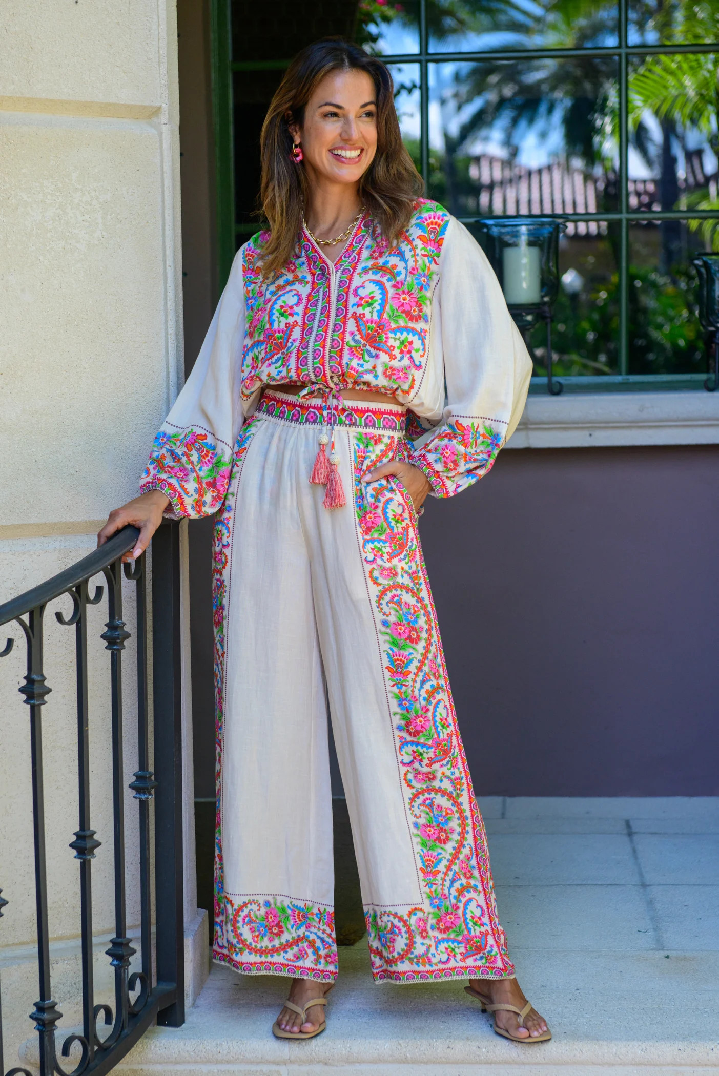 Presley Pants in Scroll With It | Elizabeth James The Label