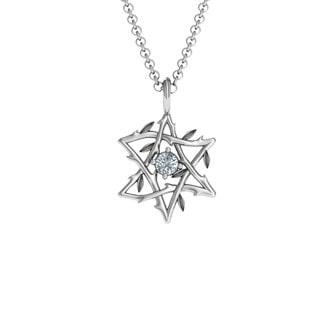 Olive Branch Star of David Pendant | Jewlr