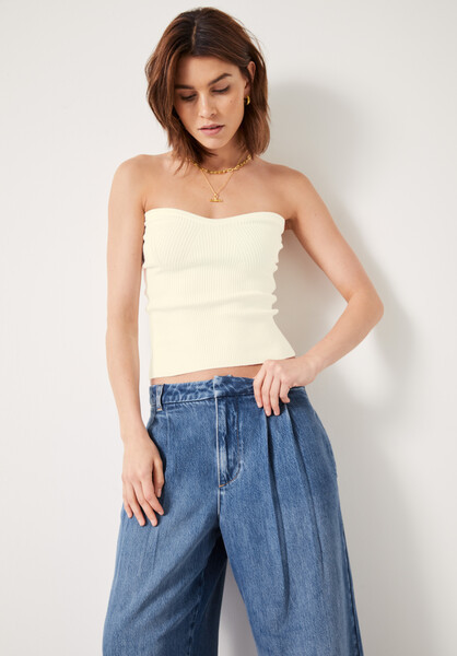 Kyrah Knitted Bandeau Top | Hush UK