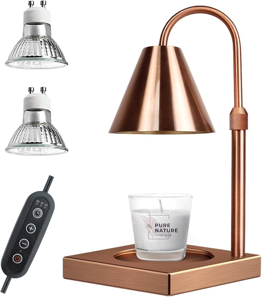 Candle Warmer Lamp, Dimmable Metal Candle Lamp Warmer Height Adjustable, Compatible with Yankee C... | Amazon (US)