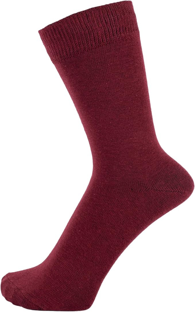 ZAKIRA Finest Combed Cotton Dress Socks in Plain Colours for Men, Women | Amazon (US)