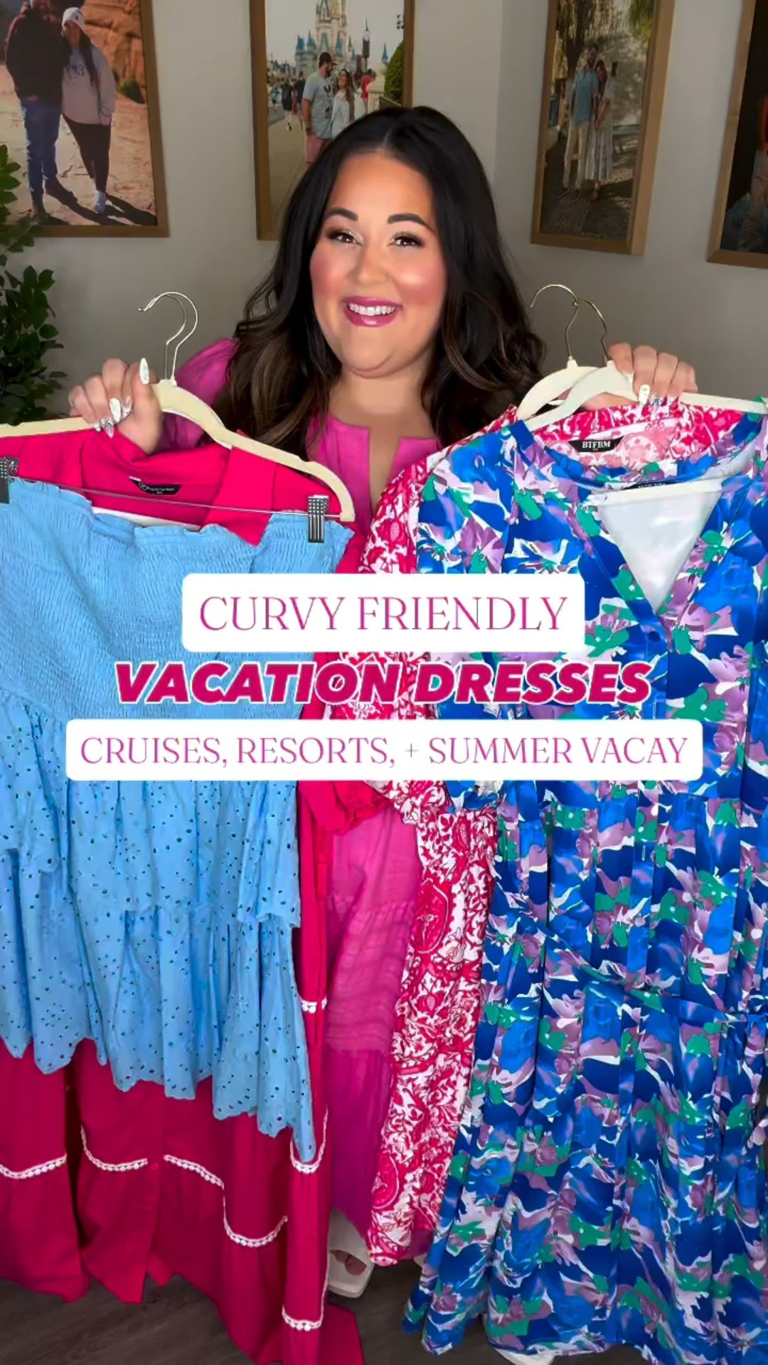 Curvy friendly vacation dress roundup! 💗✨ perfect if you have an upcoming cruise vacation, resort trip, or any other tropical trips that require the perfect dress! 🥰 I’m wearing the XXL in everything and I’m typically a US 18/20 so these are all definitely plus size friendly! 😍 