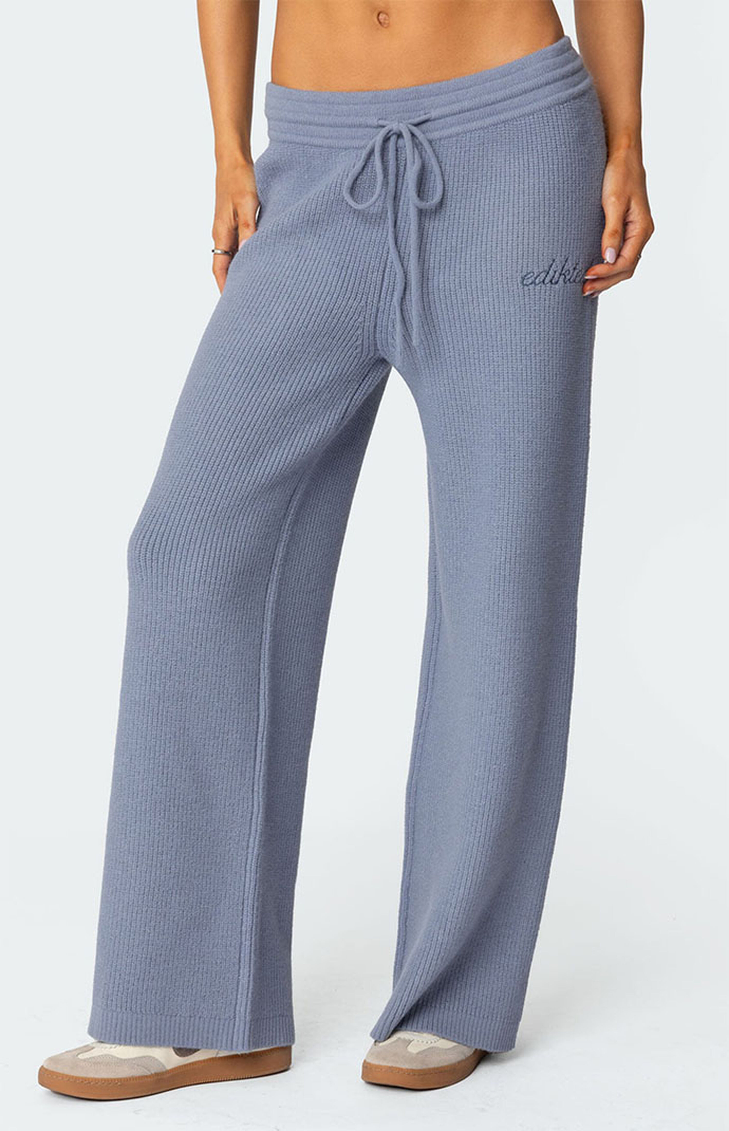 Edikted Kris Ribbed Knit Sweatpants | PacSun