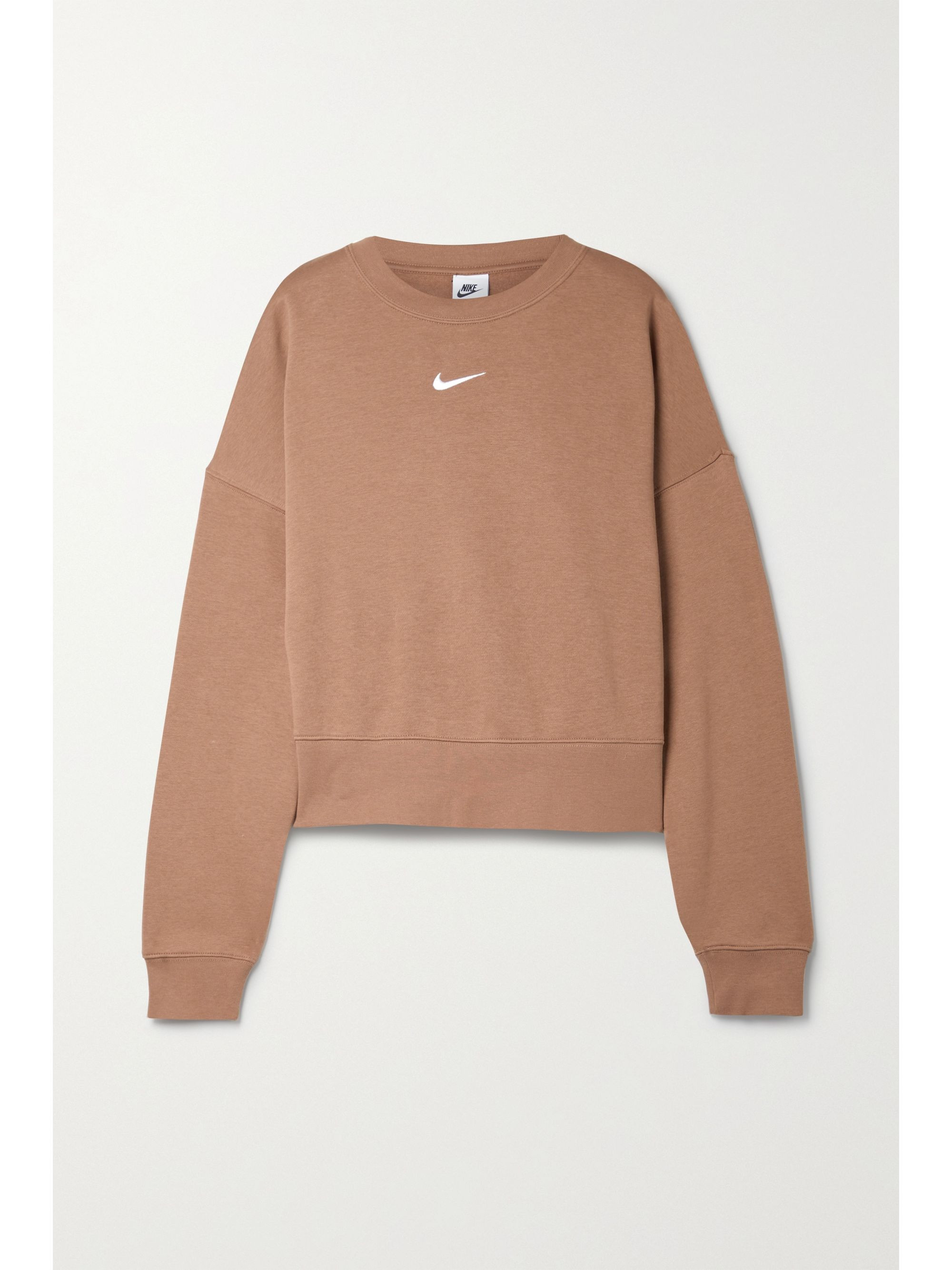 NIKESportswear Essentials cotton-blend jersey sweatshirt | NET-A-PORTER (US)