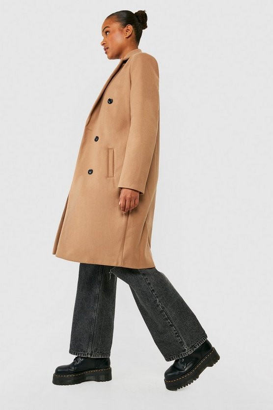 Tall Double Breasted Coat | Boohoo.com (US & CA)