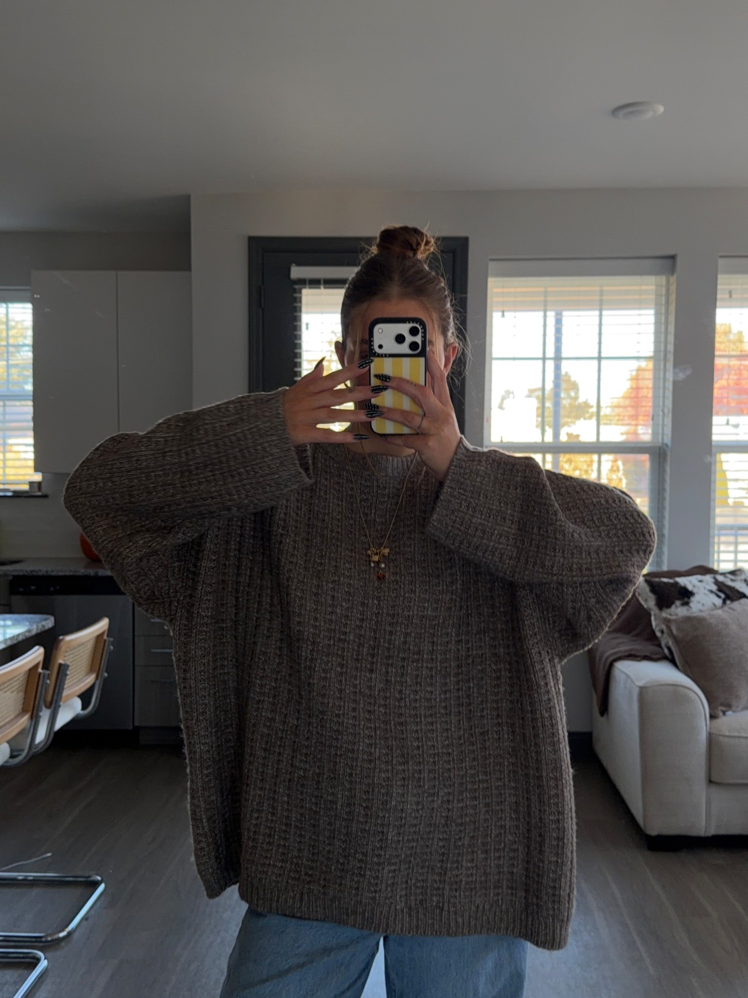 THIS SWEATER >>> 😍✨
i’m wearing a size XL!! 

#LTKHoliday #LTKFindsUnder100 #LTKStyleTip