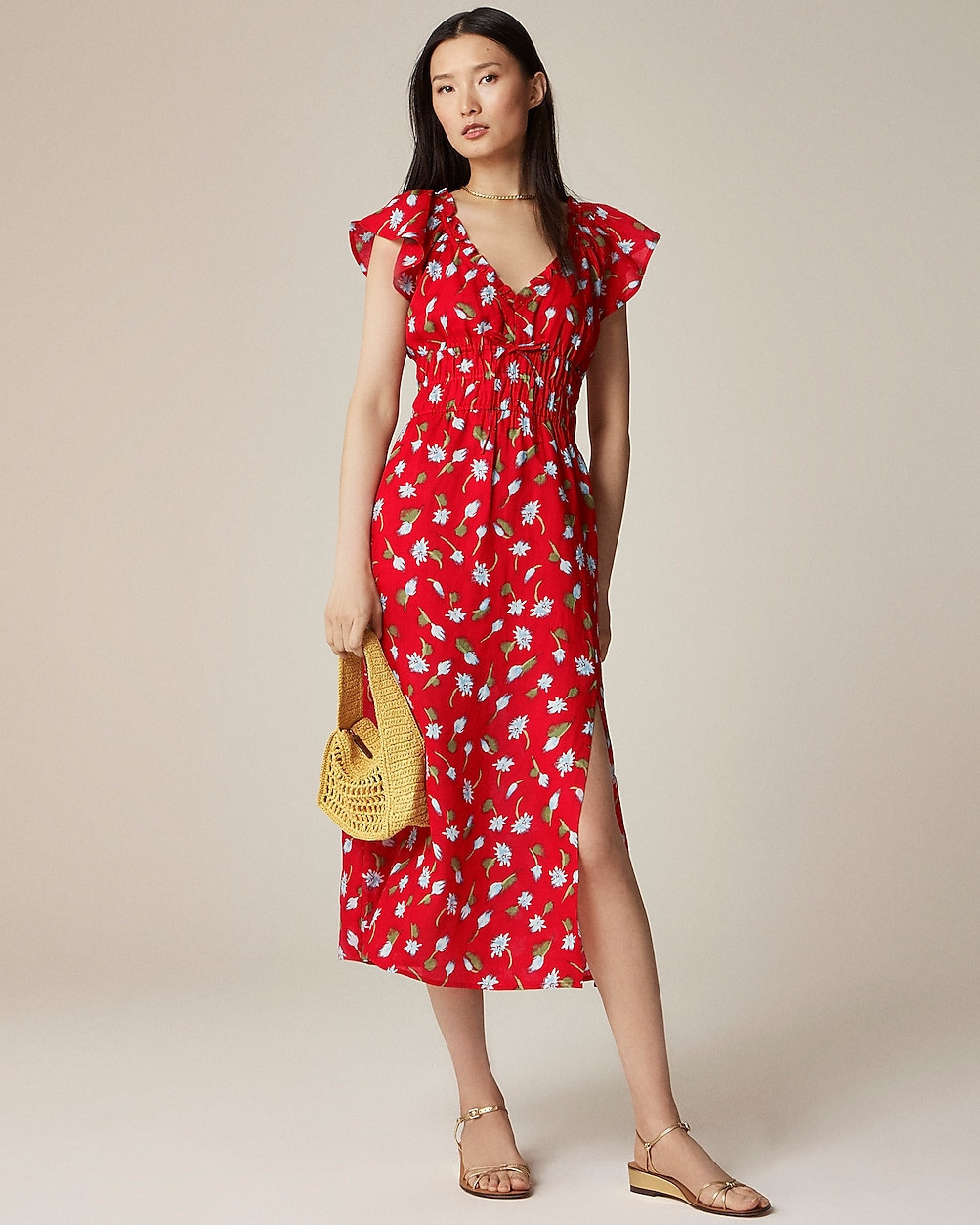 Palermo dress in ramie | J. Crew US