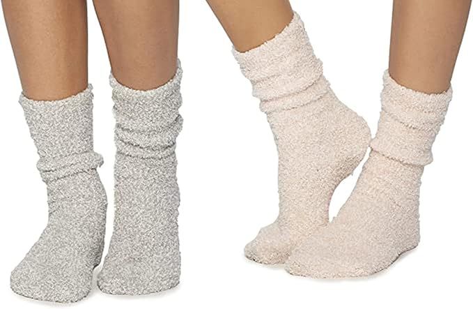 Barefoot Dreams CozyChic Women Heathered Socks, Crew Socks, Plush Socks, Loungewear, Warm Toes, F... | Amazon (US)