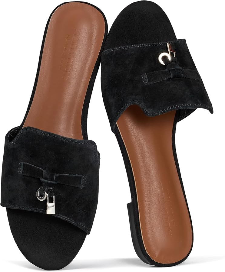 Project Cloud 100% Genuine Leather Sandals Women Dressy - Non-Slip Womens Sandals with Memory Foa... | Amazon (US)