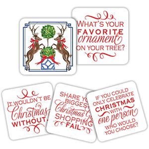Christmas Animal Duo Conversation Coasters | Rosanne Beck Collections