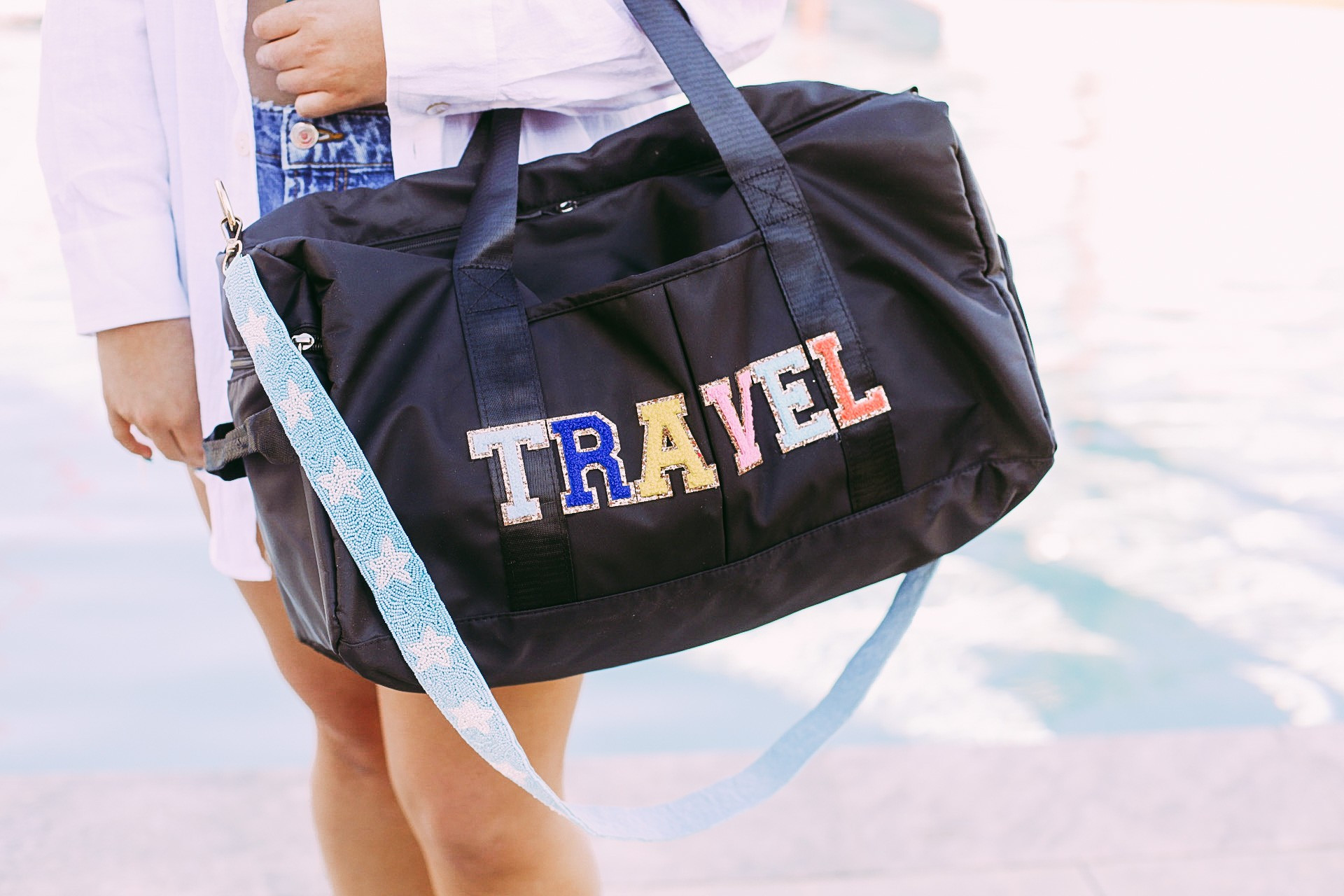 Black Weekender Duffle Bag | KenzKustomz | KenzKustomz