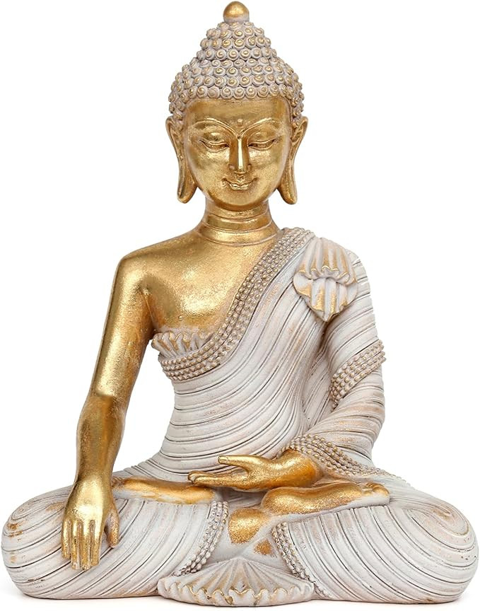 Buddha Statue for Home Decor Gold 10.2IN-Buddha Statues for Zen Decor - Buddha Statue for Spiritu... | Amazon (US)