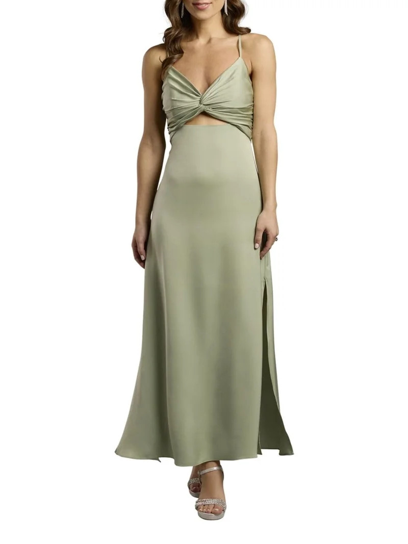 David\u2019s Bridal, The Edit by DB Studio Women's Formal Twist Bodice Sheath Dress with Cutout, ... | Walmart (US)