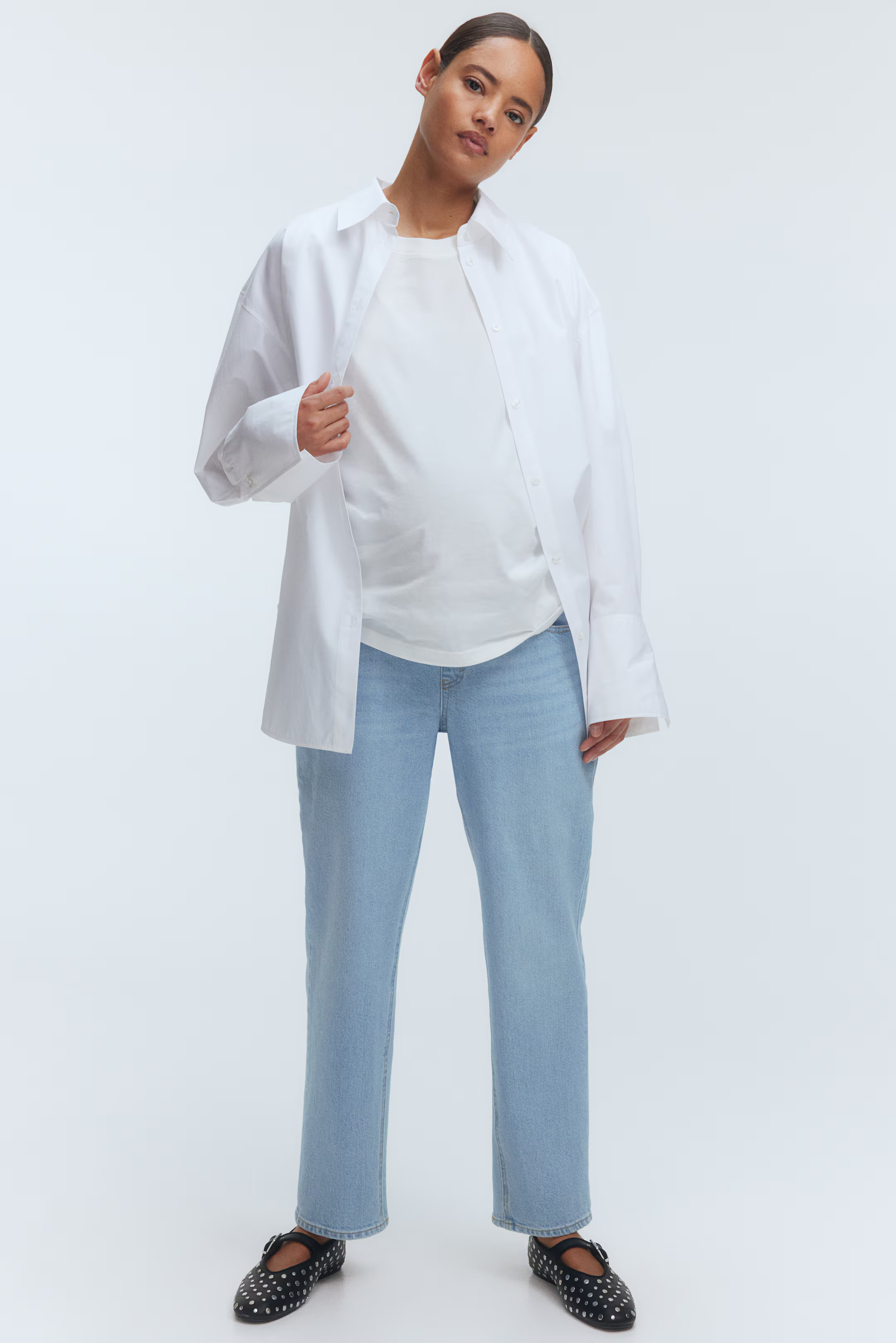 MAMA Straight Ankle Jeans | H&M (US + CA)