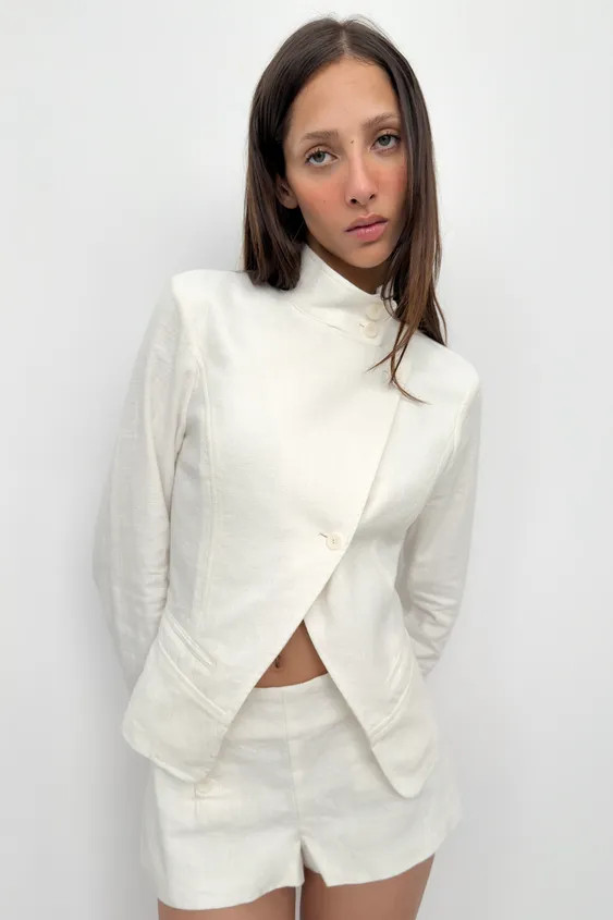 RAMIE BLEND WRAP JACKET | Zara US