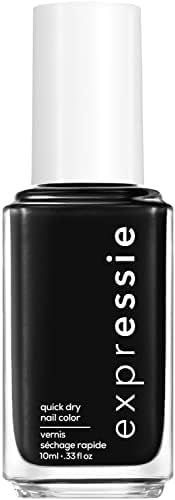 Amazon.com : essie expressie Quick-Dry Vegan Nail Polish, Now Or Never, Black, 0.33 Ounce : Beaut... | Amazon (US)