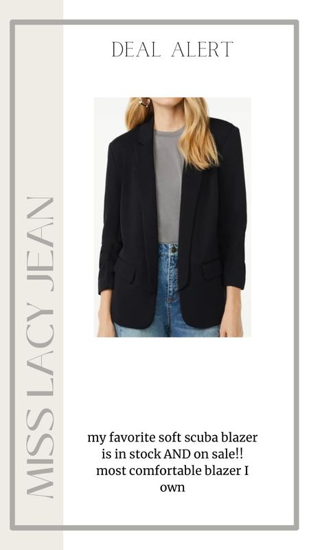 Office outfit must have this scuba blazer is on sale 
Workwear 

#LTKsalealert #LTKworkwear #LTKfindsunder50
