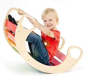 CASSARO Waldorf Wooden Rocking Play (Rainbow) | Amazon (US)