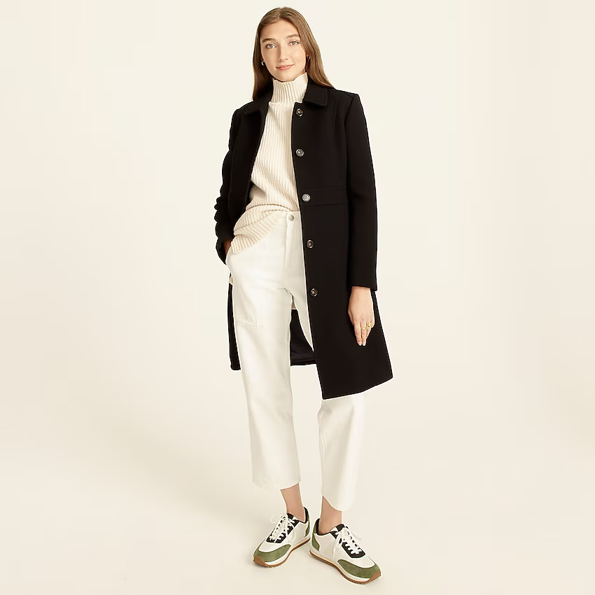 Classic lady day coat in Italian double-cloth wool with Thinsulate® | J. Crew US
