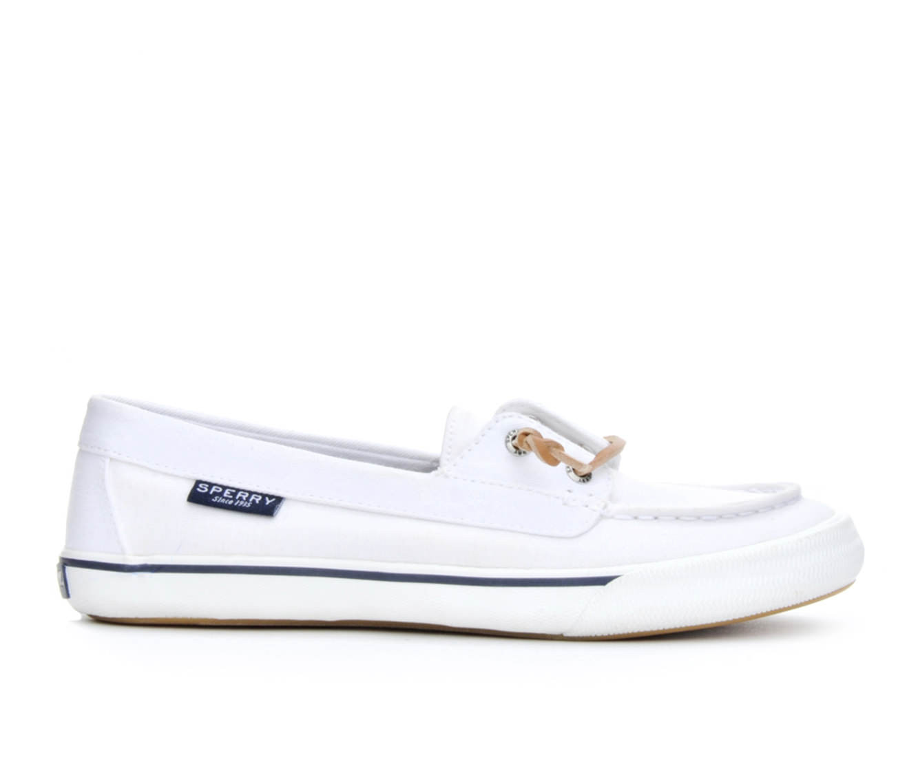 Women's Sperry Lounge Away Boat Shoes (White - Size 5) | Shoe Carnival