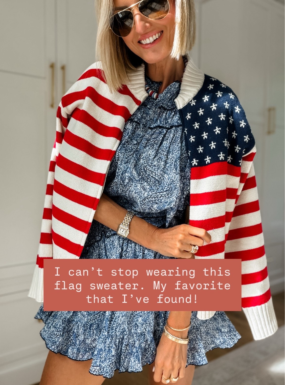 Seriously how good is this flag sweater?! Under $40! Wearing S.

Loverly Grey, Target find, Target fashion, American flag sweater, Fourth of July outfit ideas, summer fashion, summer outfit ideas

#LTKSeasonal #LTKootd