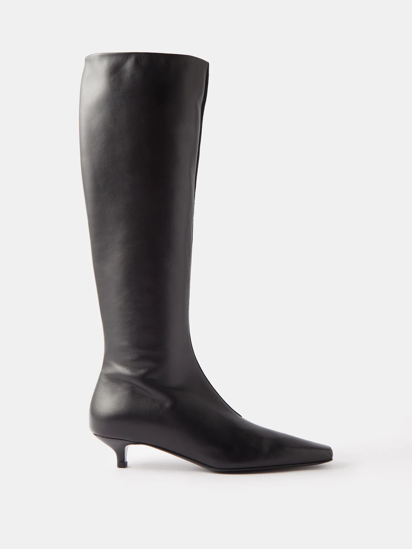 The Slim leather and suede knee-high boots | Matches (UK)