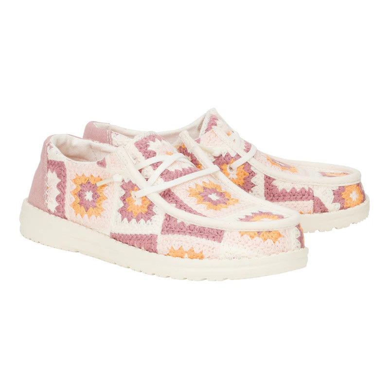 Wendy Cottage Crochet - Black/Multi | HEYDUDE