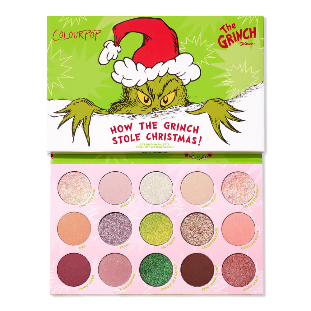 ColourPop x The Grinch How The Grinch Stole Christmas Eyeshadow Palette | Ulta