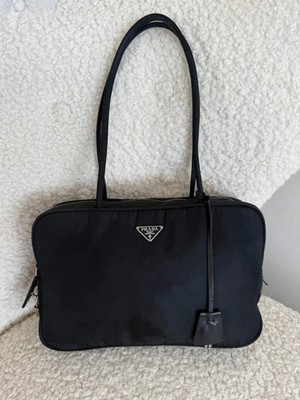 Prada black tessuto nylon bag | eBay UK