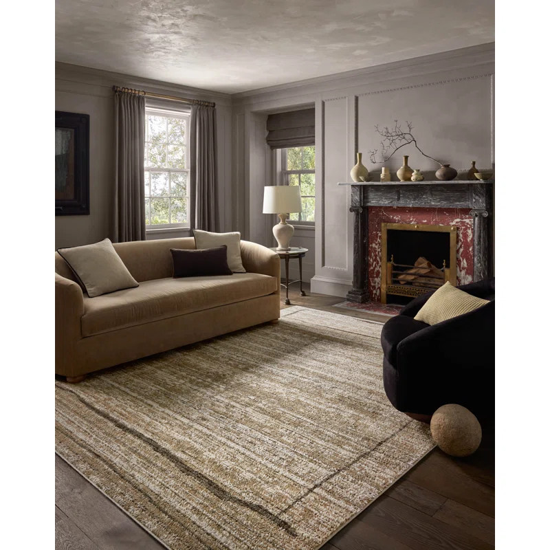 Jeremiah Brent x Loloi Bleecker Natural / Charcoal Area Rug | Wayfair North America