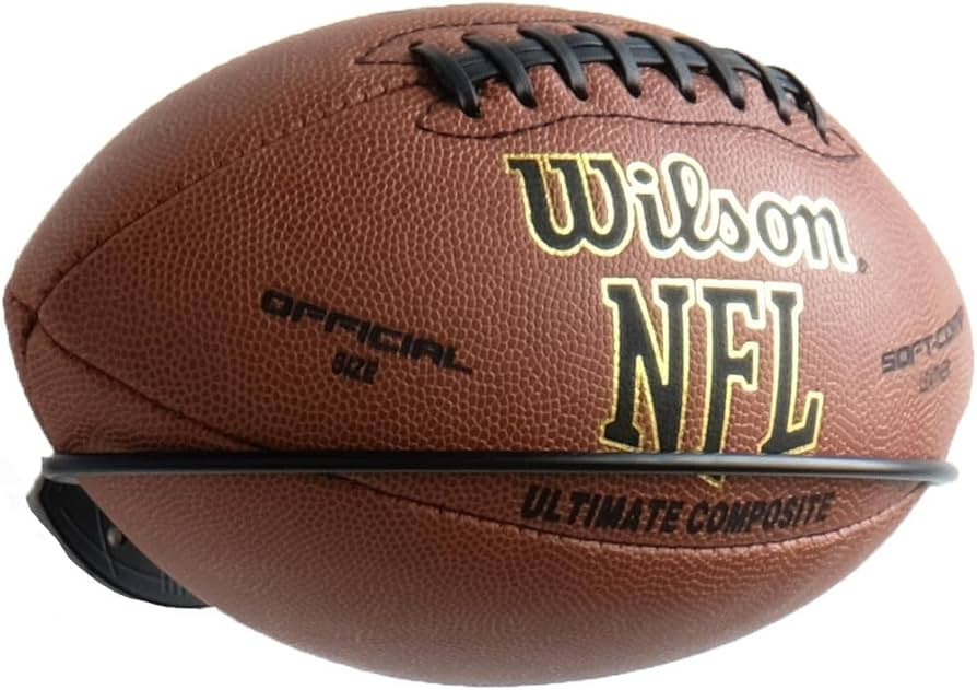 Wallniture Sporta Wall Mount Football Rack, Ball Holder Organization and Storage Rack, Sports Roo... | Amazon (US)