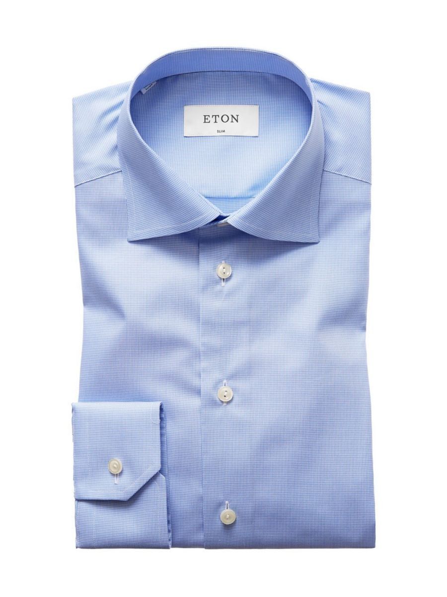 Slim-Fit Check Dress Shirt | Saks Fifth Avenue