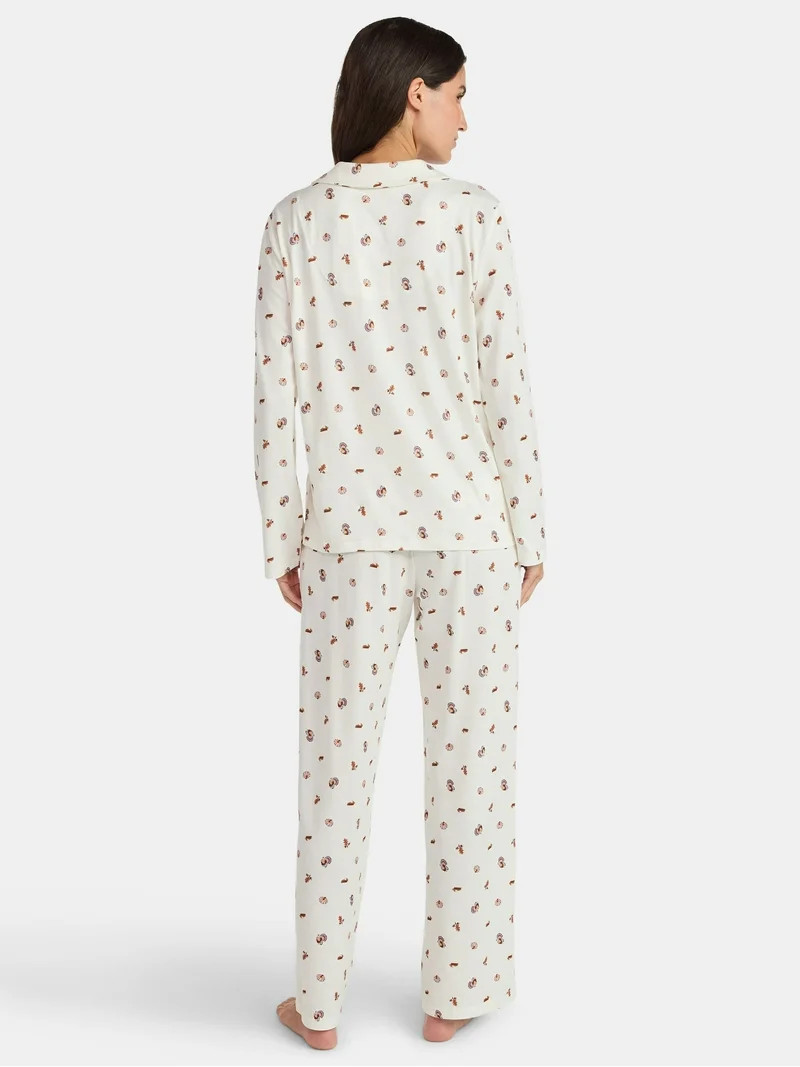 Martha Stewart Everyday Women's Pajama Set, 2-Piece, Sizes S-XXL | Walmart (US)